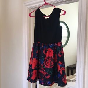Floral and Black Akira Dress